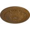 Ekena Millwork Alexa Ceiling Medallion (Fits Canopies up to 3"), Hand-Painted Smokey Topaz Crackle, 15"OD x 1 3/4"P CM14AXSTC - alternate 3